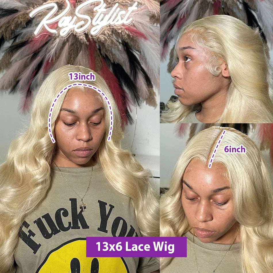 250% HD 30 40 42 Inch 613 Blonde 13x6 Lace Front Human Hair Wigs Body Wave 13x4 Lace Frontal Transparent Brazilian Remy Wig