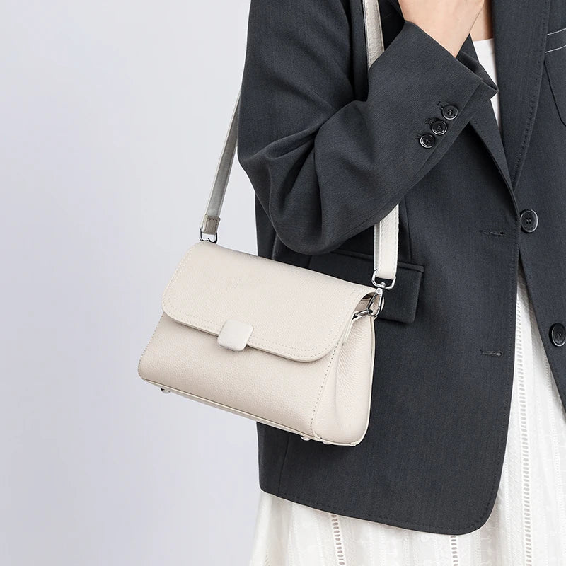 Badiman Genuine Leather Handbag – Women’s Luxury Cowhide Tote & Crossbody Shoulder Bag