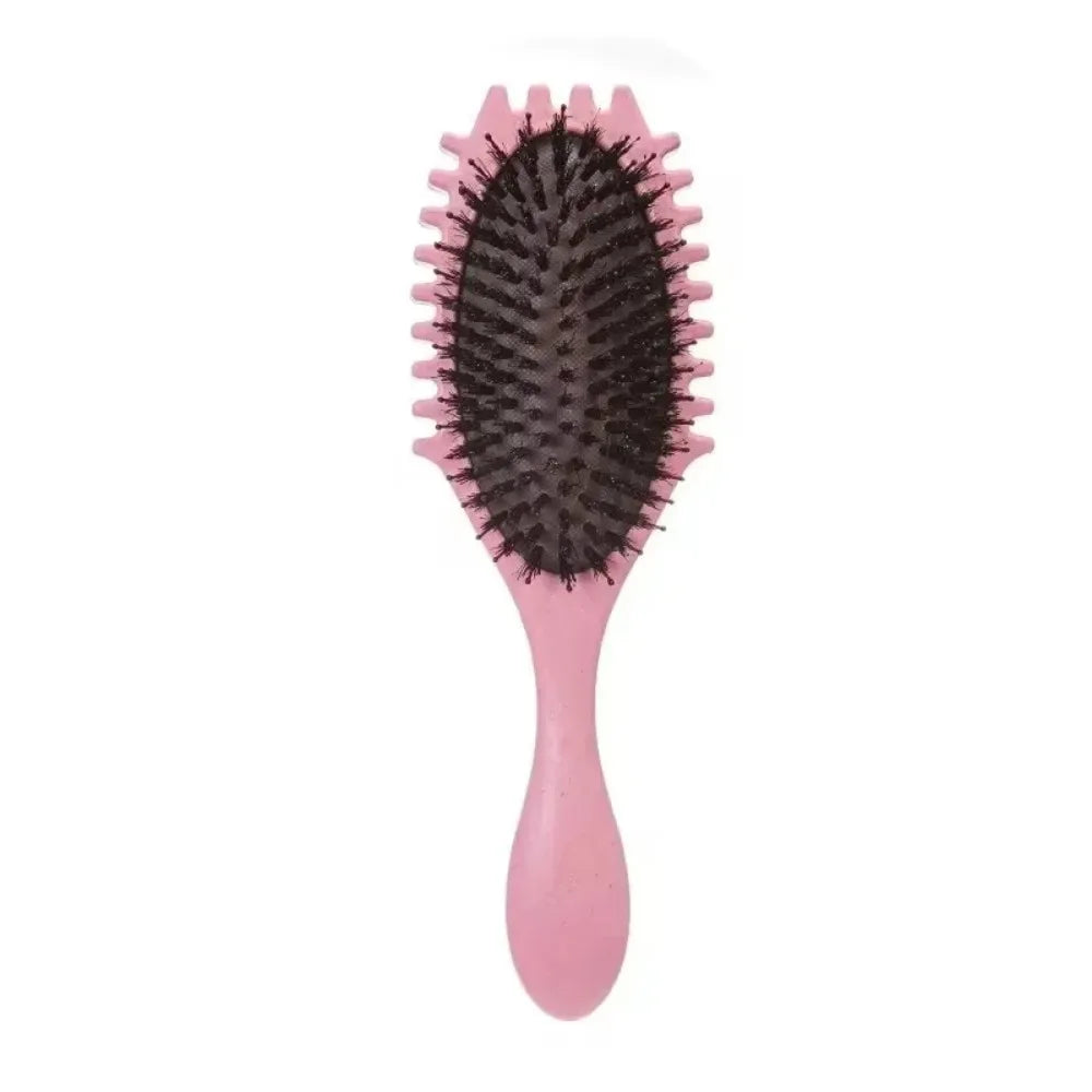 Candy Brush Curly Hair Styling Brush – Nylon Bristle Detangling & Volumizing Comb for Defined Curls