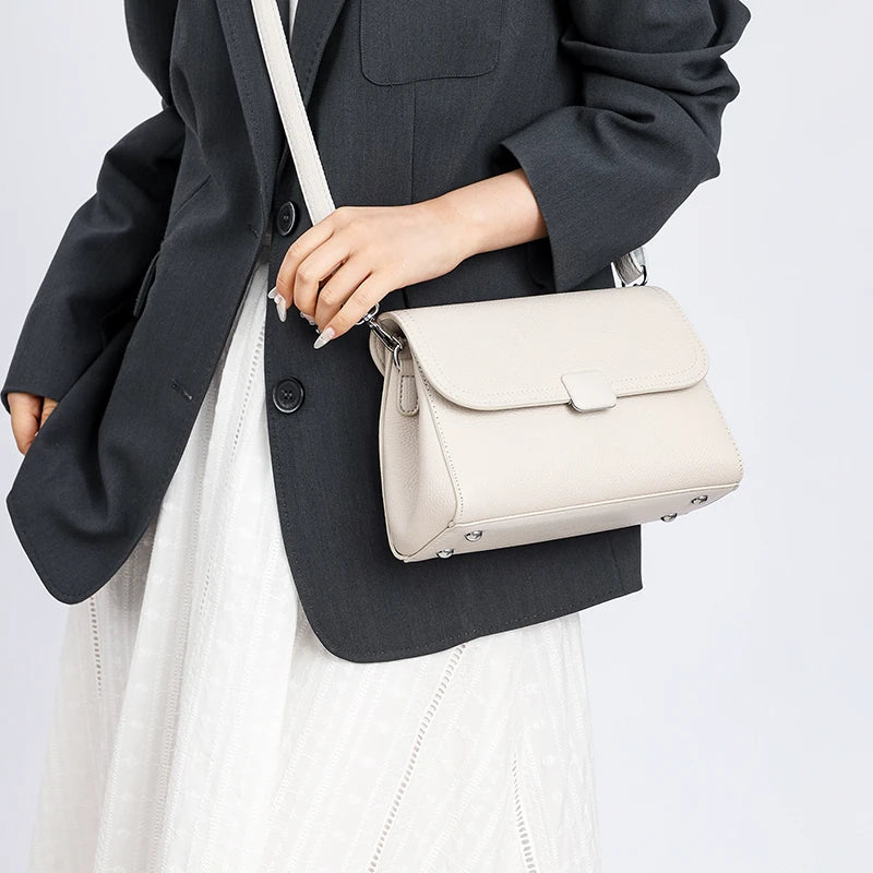 Badiman Genuine Leather Handbag – Women’s Luxury Cowhide Tote & Crossbody Shoulder Bag