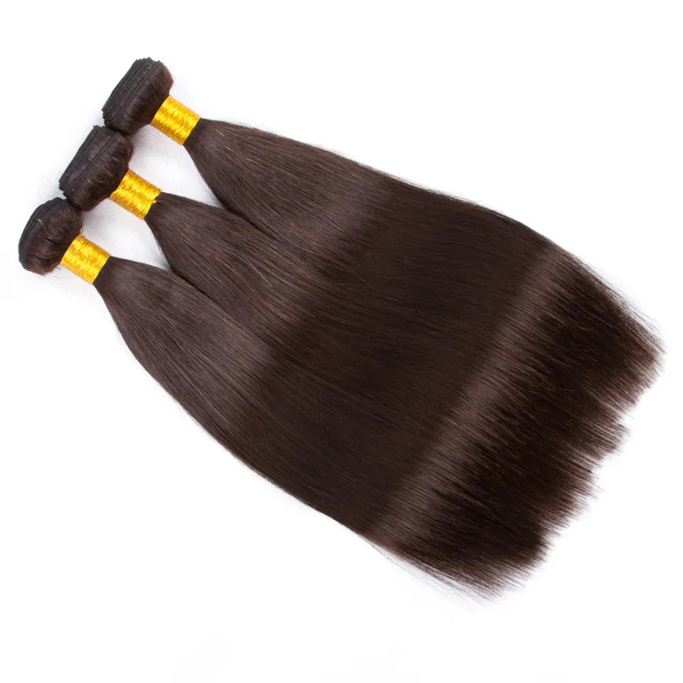 Brazilian Human Hair Weave Bundles Brown Straight Colored Human Hair Bundles Remy Burgundy Red Human Hair Extensions