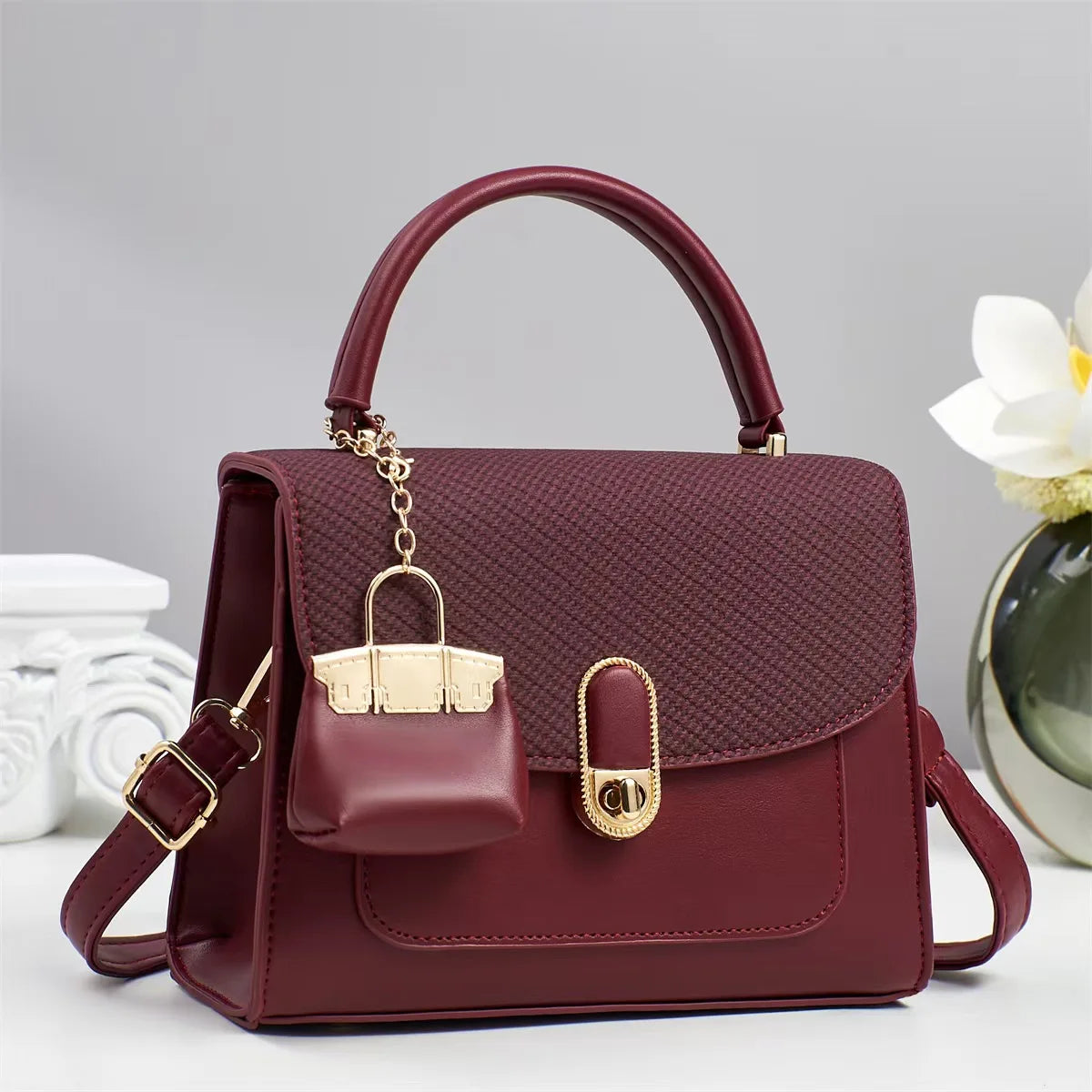 Women bag  Handbags Bag for Female  shoulder bag  Crossbody High quality fashionable designer travel Hairball bag