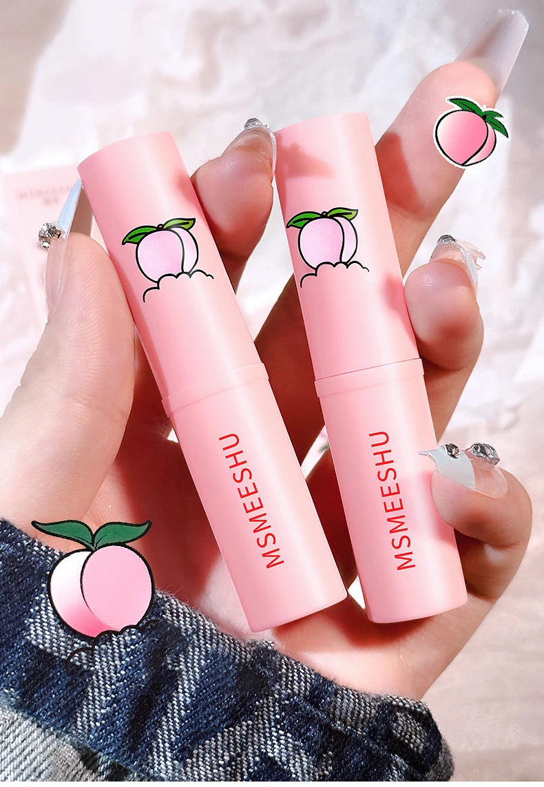 Peach Lip Balm – Hydrating Jelly Lipstick with Color-Changing Moisturizer