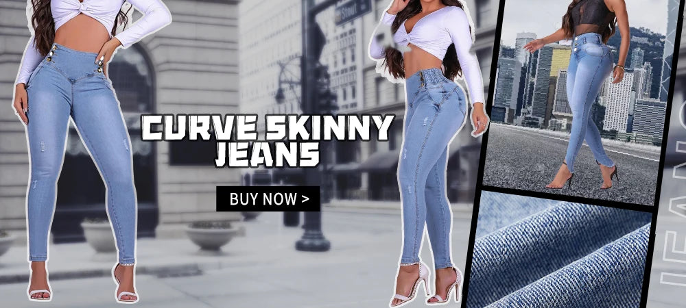 Fashion Straight Elastic Jeans Women Mid Waist Skinny Denim Pants Y2K Trousers Shaping Butt Lift Slim-fit Jeans