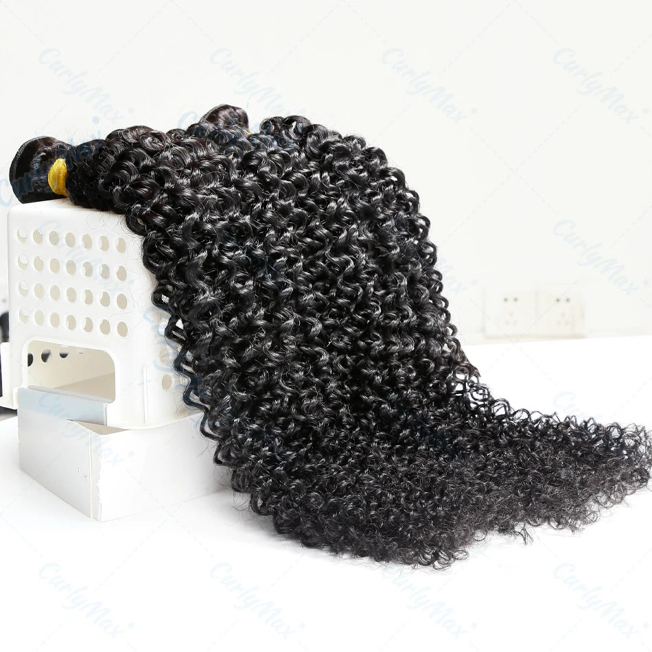 Curly Deep Wave Hair Extensions 30-38 Inch 100% Human