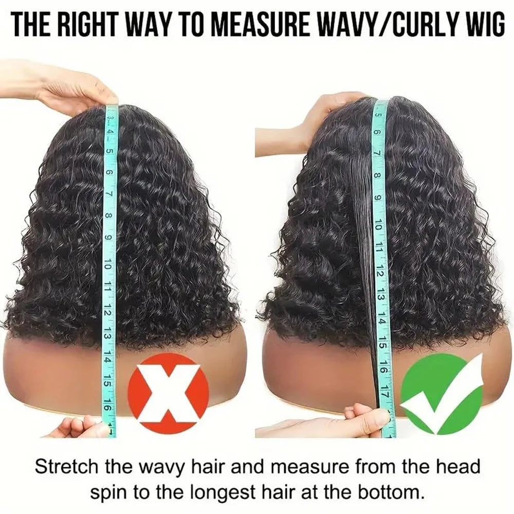 Short Bob Kinky Curly Human Hair Wig – 4C Edges Lace Front & 4x4 Closure, Transparent Lace Natural Hairline (100% Remy)