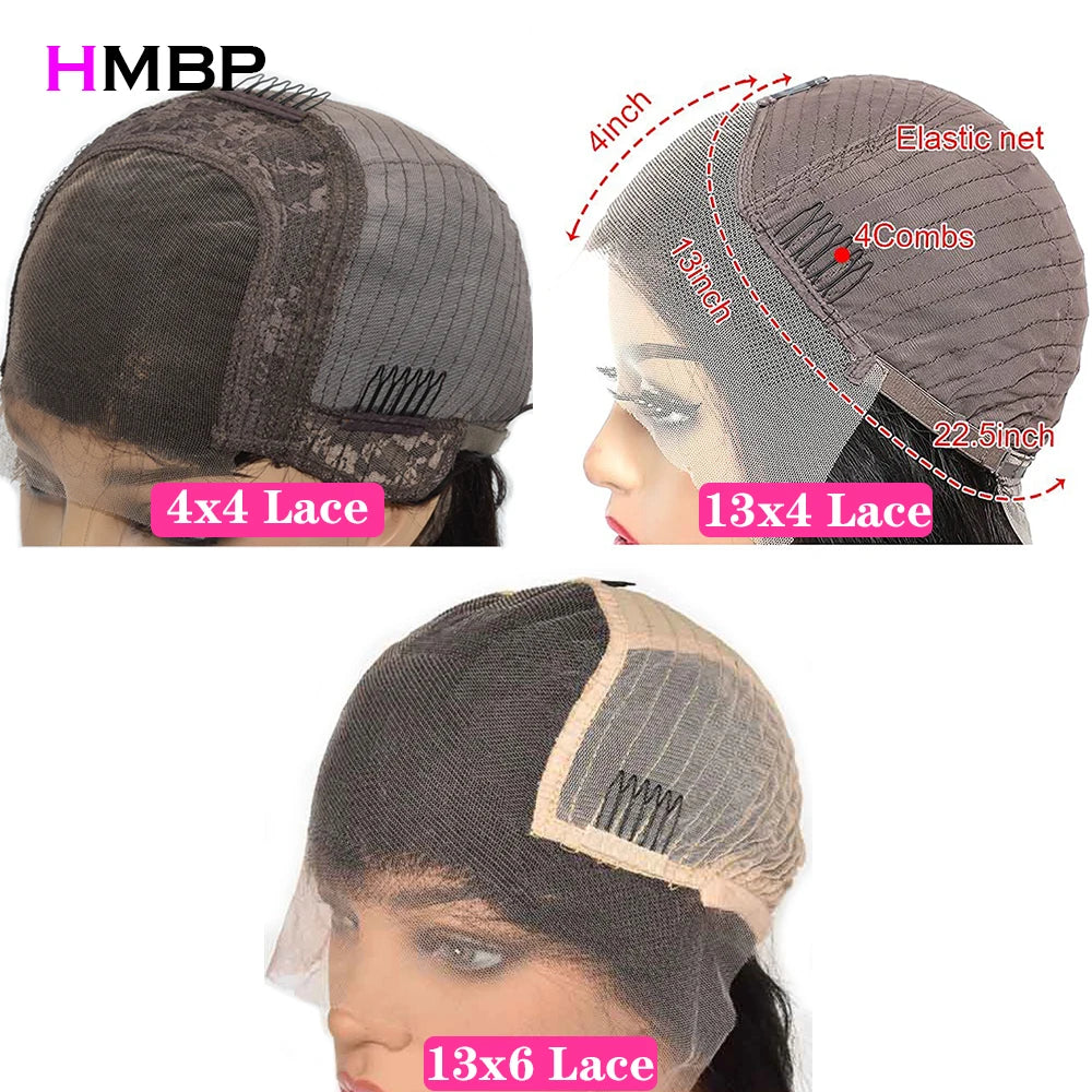 Kinky Curly Human Hair Wig – 13x4/13x6 HD Transparent Lace Frontal, Pre-Plucked Brazilian Remy Wig (180% Density)