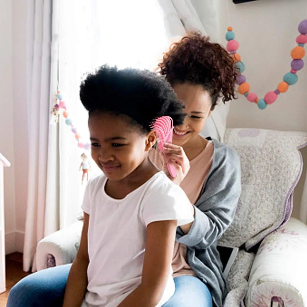 LANBENA Detangling Hair Brush – Scalp Massage Octopus Comb for Curly & Thick Hair