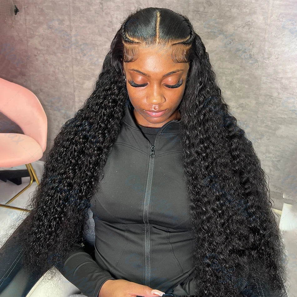 Curly Deep Wave Hair Extensions 30-38 Inch 100% Human