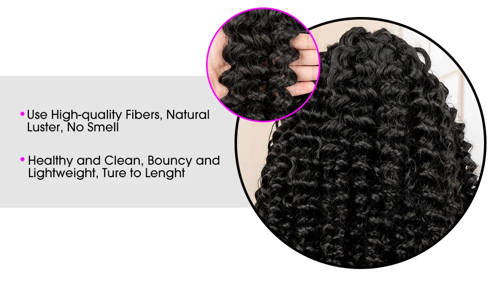 22" Synthetic Curly Wavy Wig with Braids – UTIMATE 13x4 Lace Front Wig for Women, Natural Crimps Daily Hair Replacement Wig