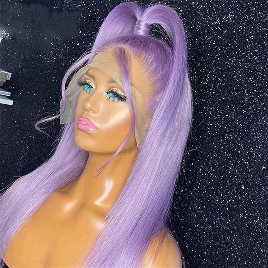 13x6 Teal Ocean Blue Lace Front Wig Human Hair Body Wave 613 Blonde Lace Frontal Wig Preplucked Mint Green Color Human Hair Wigs