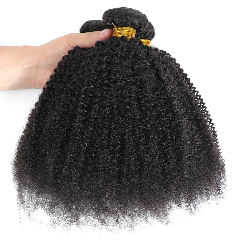 Afro Kinky Curly Bundles Mongolian Kinky Curly Hair Bundles Extension Remy 1 2 3 bundles Deal Curly Human Hair Bundles For Women