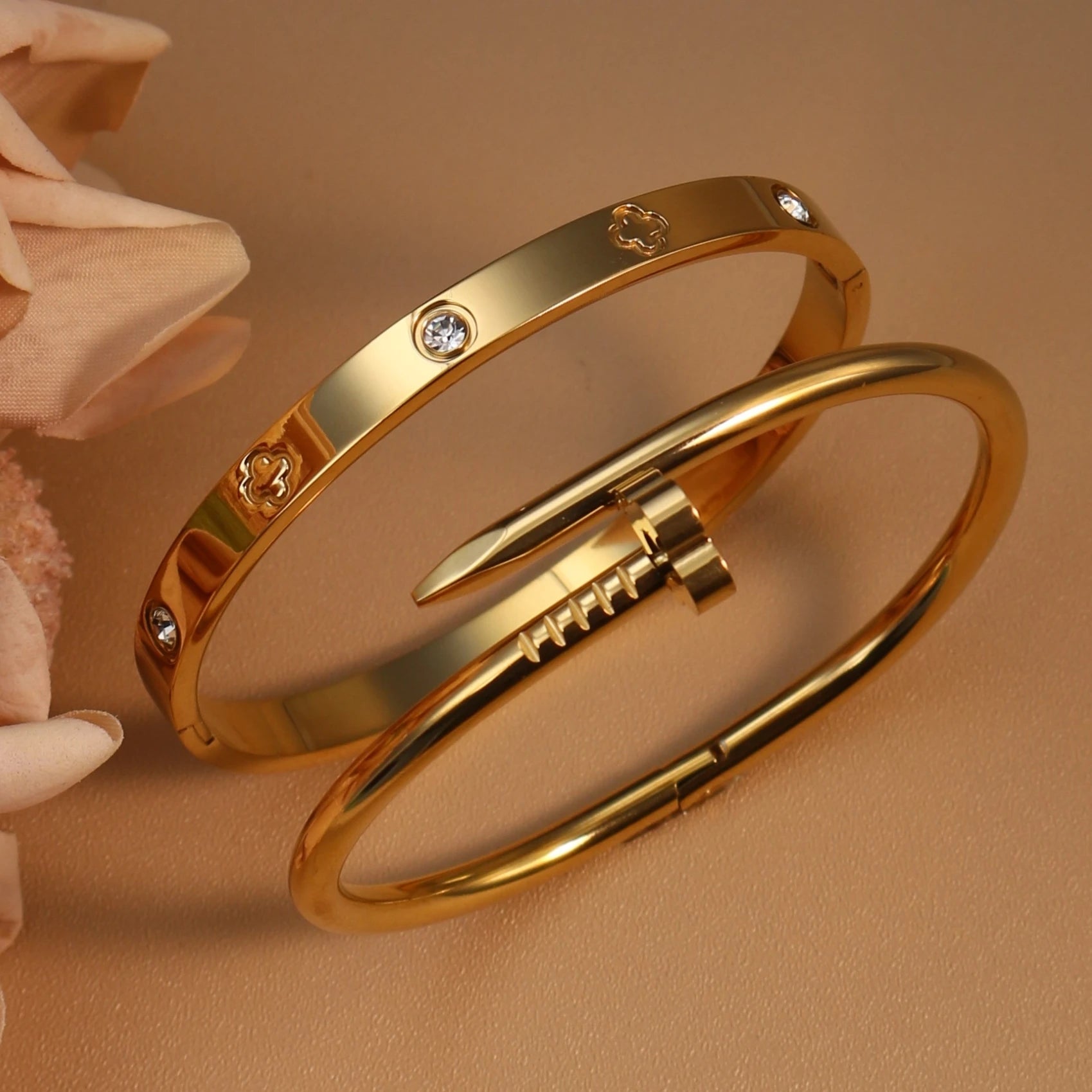 Stainless Steel Gold Bracelet for Women