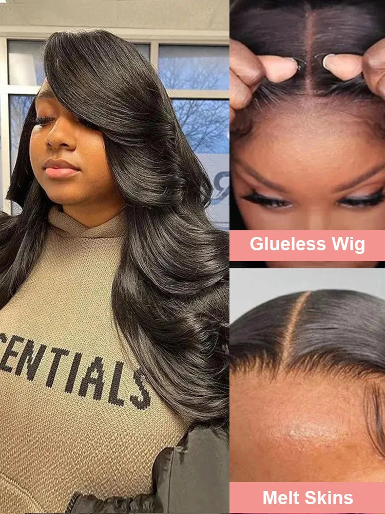 HD Body Wave Lace Front Wig for Women High-Density Brazilian Human Hair Extensions 36-40 Inch 13x6 and 13x4