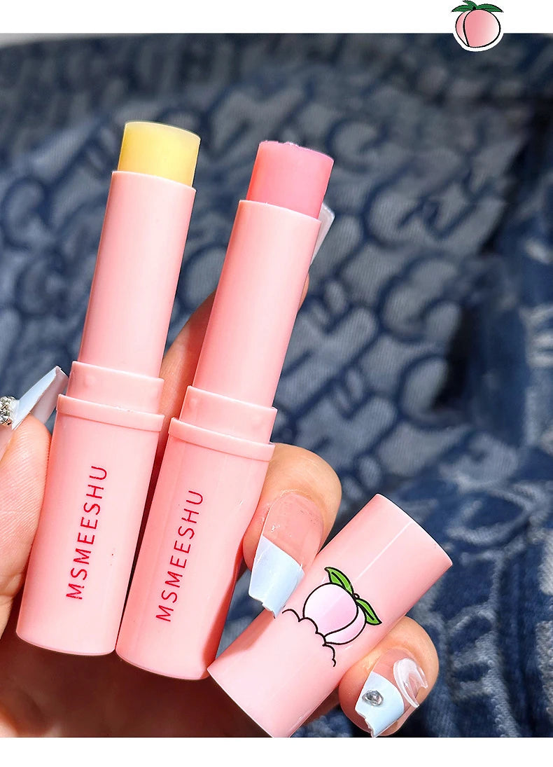 Peach Lip Balm – Hydrating Jelly Lipstick with Color-Changing Moisturizer