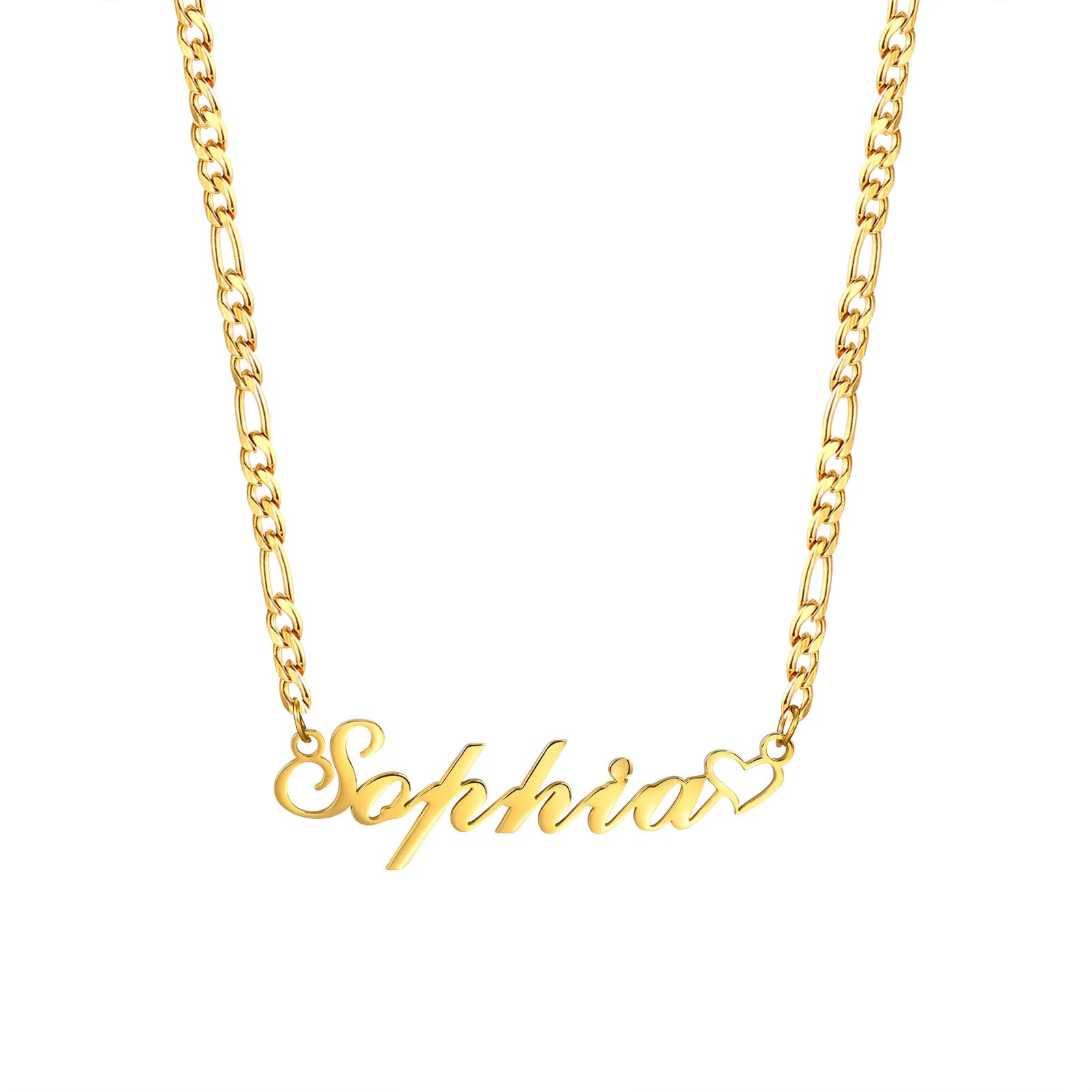 Vnox Custom Name Necklaces for Girls Boys, Stainless Steel Personalized Baby Nameplate Chokers Collar Gift Jewelry