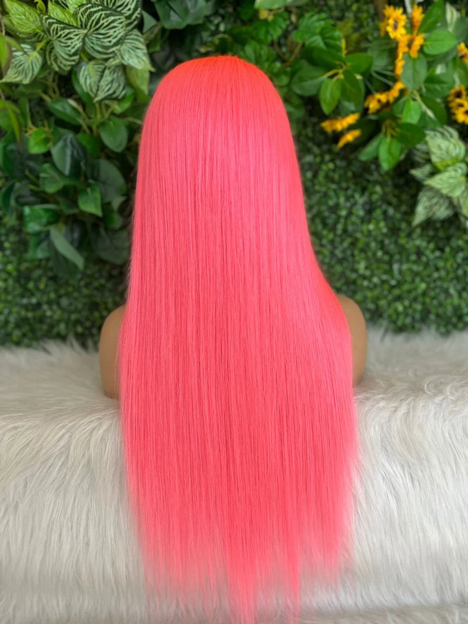 Pink Straight Wig 13x4 Transparent HD Lace Front Human Hair Wigs For Women 100% Brazilian Bleach #613 Colored Lace Frontal Wigs