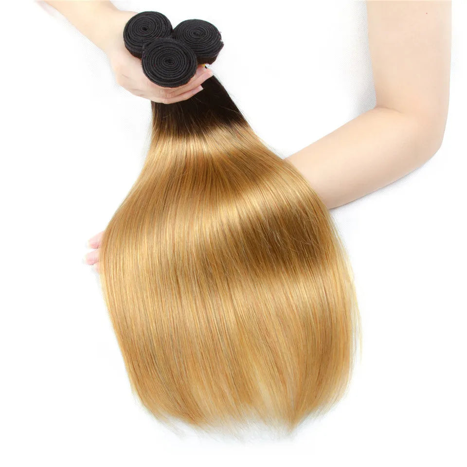 Brazilian Human Hair Weave Bundles Brown Straight Colored Human Hair Bundles Remy Burgundy Red Human Hair Extensions