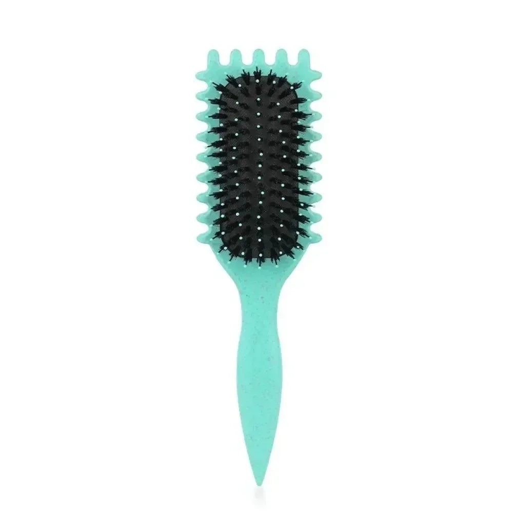 Candy Brush Curly Hair Styling Brush – Nylon Bristle Detangling & Volumizing Comb for Defined Curls
