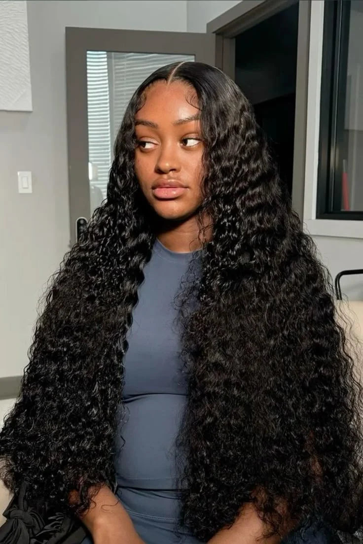 250 Density Wear And Go Deep Wave Glueless Wig Human Hair For Women 7x5 13x6 Hd Frontal Curly Lace Front Wigs