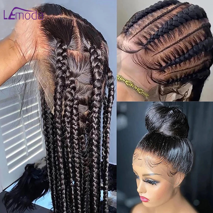 Full Lace Human Hair Wig Bone Straight HD Transparent Full Frontal 360 Lace Wigs For Black Women Brazilian Remy Hair Preplucked