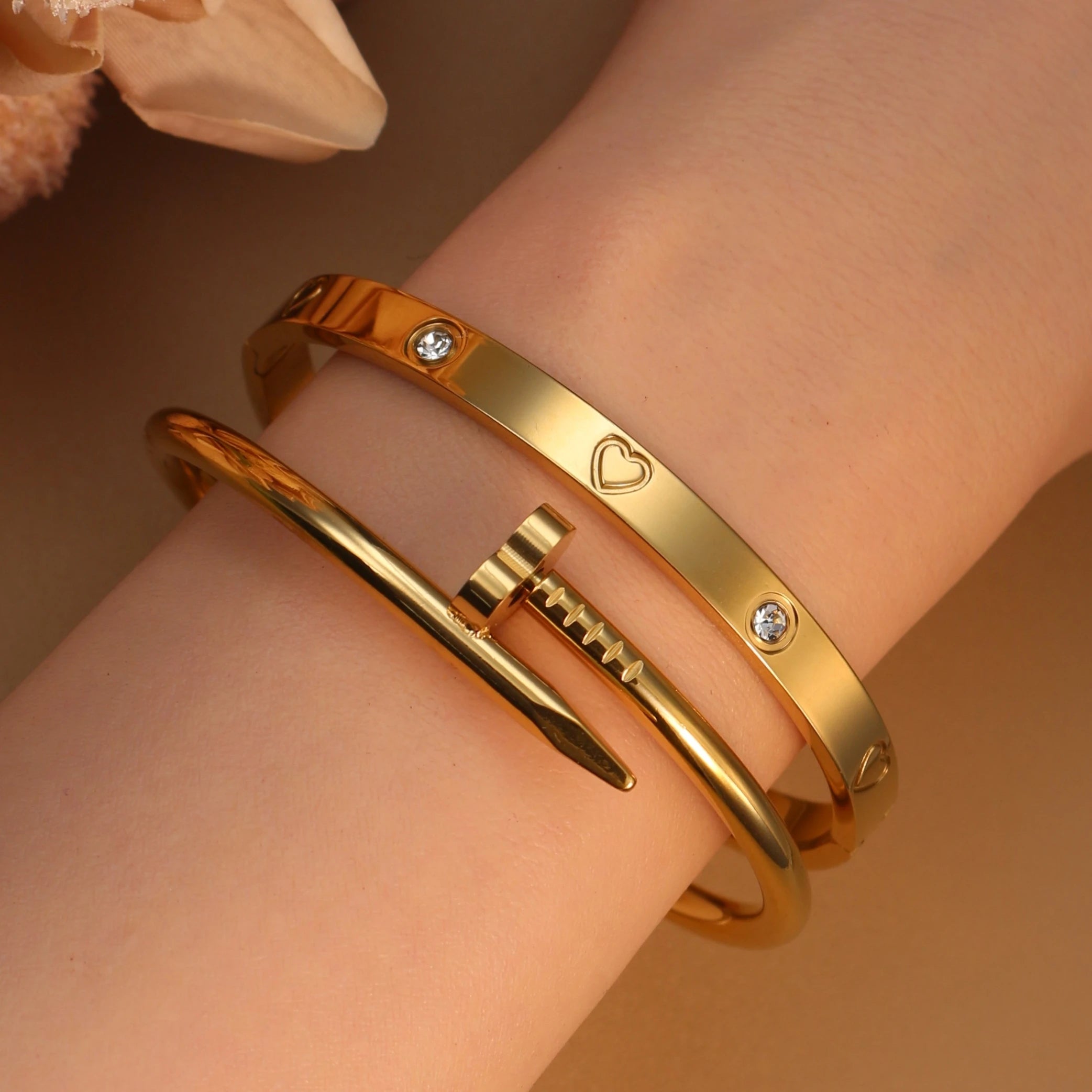 Stainless Steel Gold Bracelet for Women