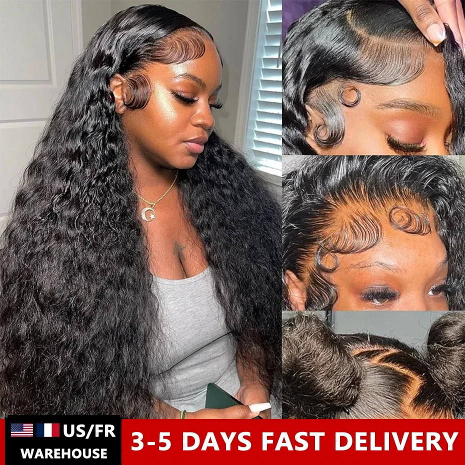 Pre Plucked Curly Lace Front Human Hair Wig for Black Women