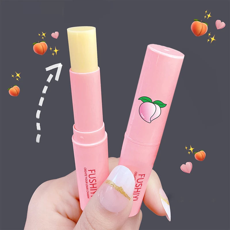 Peach Lip Balm – Hydrating Jelly Lipstick with Color-Changing Moisturizer