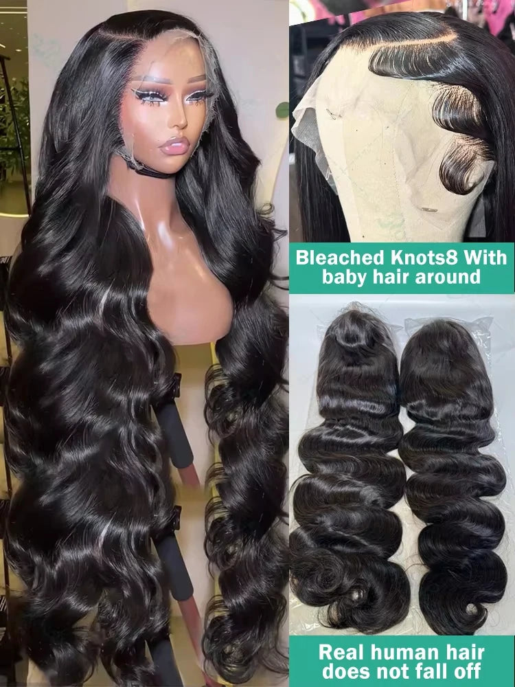 30 40 Inch HD 200% 13x6 Body Water Wave Lace Front Human Hair Wigs 13x4 Lace Frontal Wig 5x5 Glueless Closure Ready To Wear Wig
