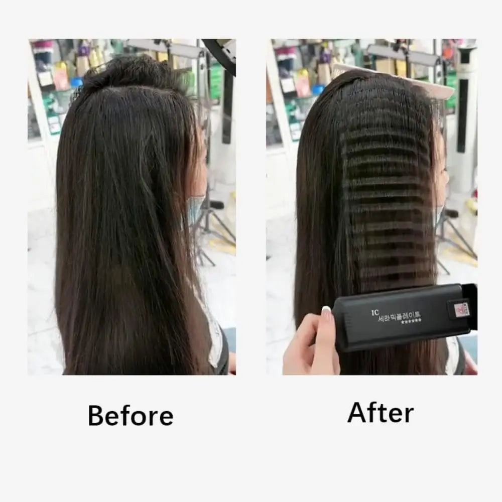 6 Teeth Hair Crimping Iron – Ceramic Corrugated Styling Tool for Volumizing & Fluffy Hairstyles