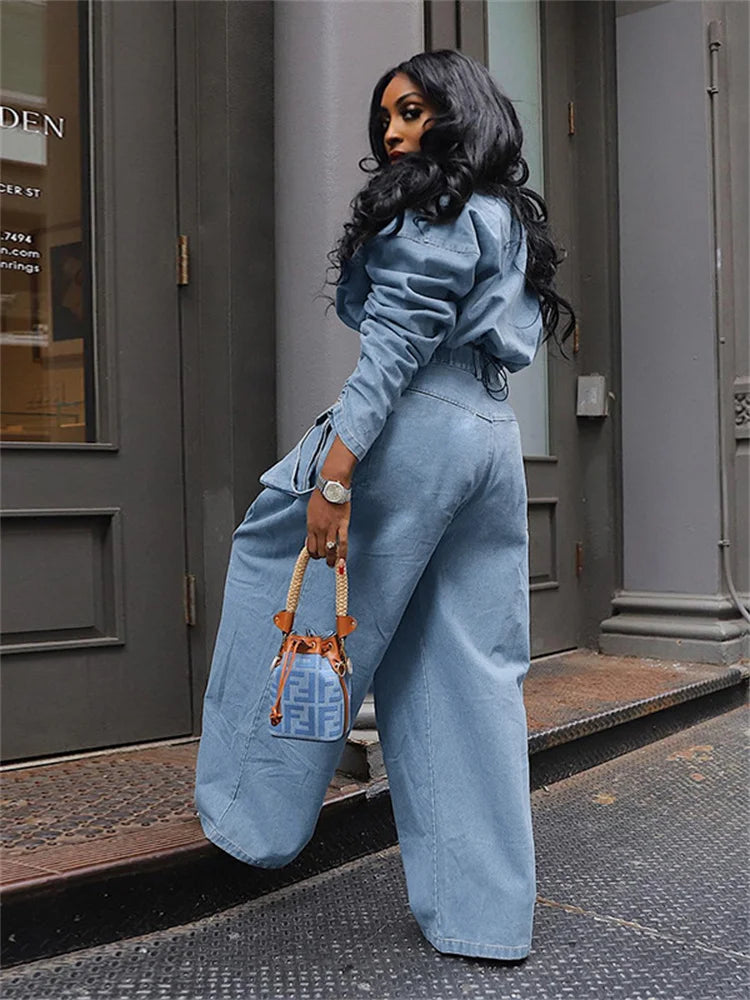 Jeans Women High Waist Denim Bottom Boy Friend Straight Cargo Pockets Zip Pants Korean Streetwear