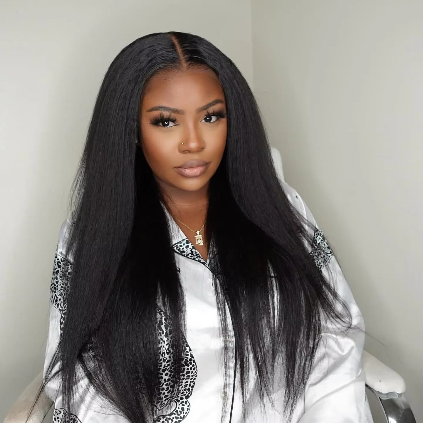 Kinky Straight Human Hair Wigs For Women 180 Density 13x4 Hd Lace Frontal Wigs Yaki Straight Glueless Lace Front Human Hair Wigs