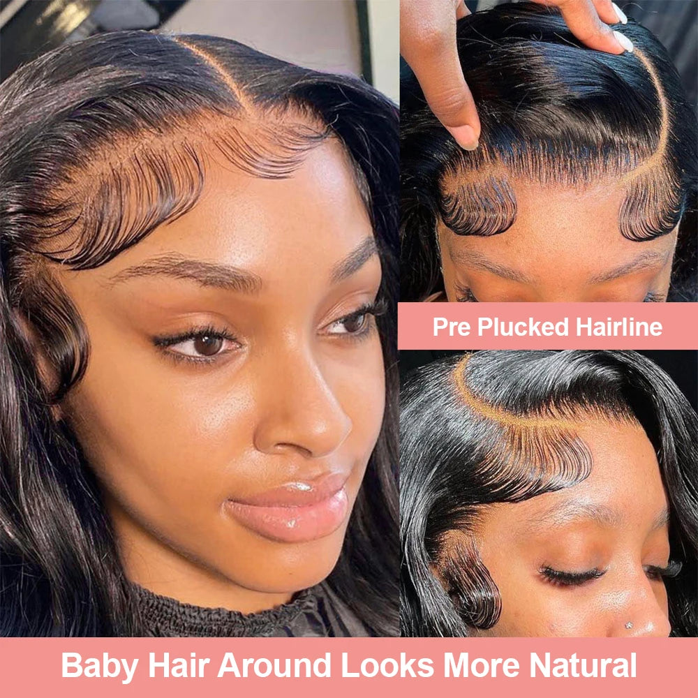 HD Body Wave Lace Front Wig for Women High-Density Brazilian Human Hair Extensions 36-40 Inch 13x6 and 13x4