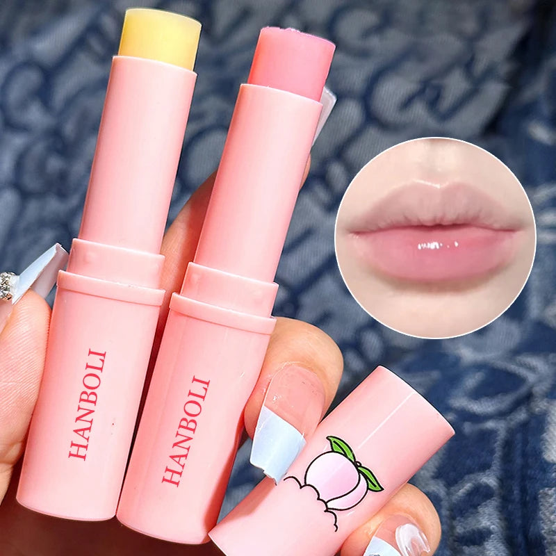Peach Lip Balm – Hydrating Jelly Lipstick with Color-Changing Moisturizer