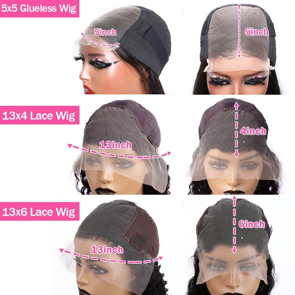 Curly Bob Lace Front Wigs - Brazilian Remy Hair