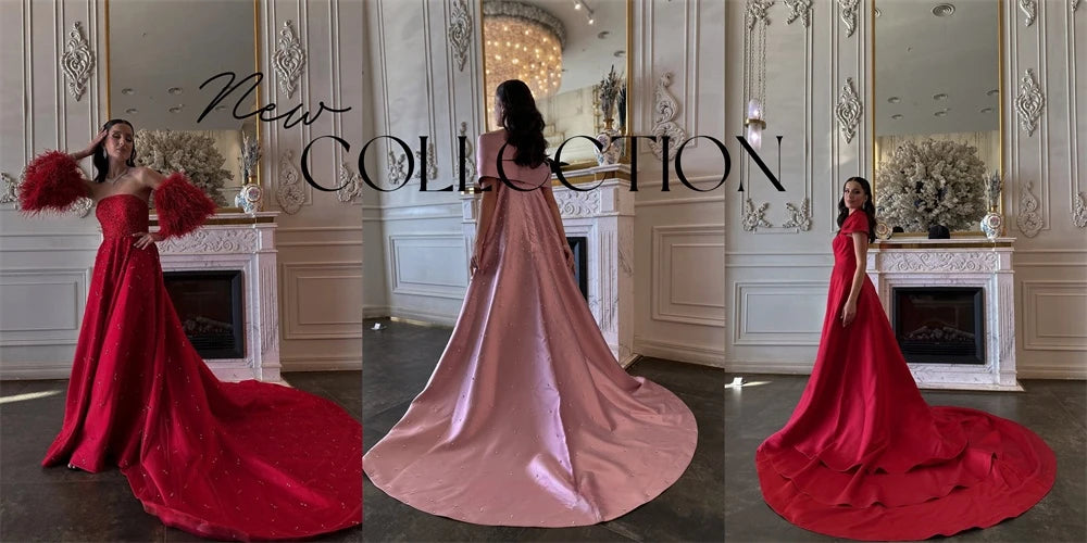 Mila One Shoulder Mermaid Prom Dresses 2025 Side High Split Elegant Evening Dresses Satin Floor-Length Customized Party Dresses