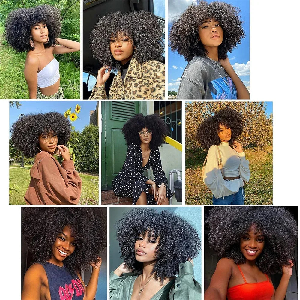 Afro Kinky Curly Bundles Mongolian Kinky Curly Hair Bundles Extension Remy 1 2 3 bundles Deal Curly Human Hair Bundles For Women