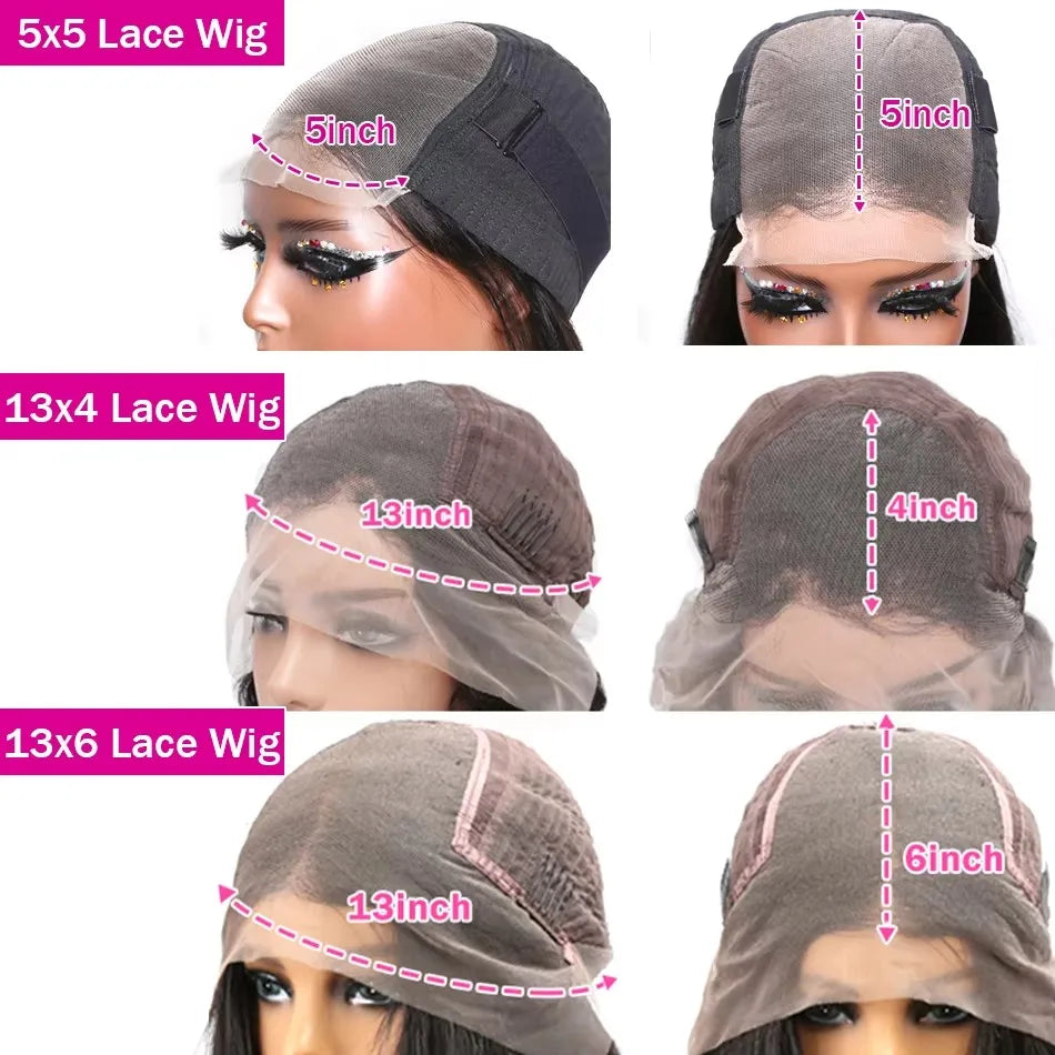 Bob Wig Human Hair Curly Wigs Short Deep Wave 13x6 Hd Lace Frontal Wig Brazilian 5x5 Closure Bob Wig For Women
