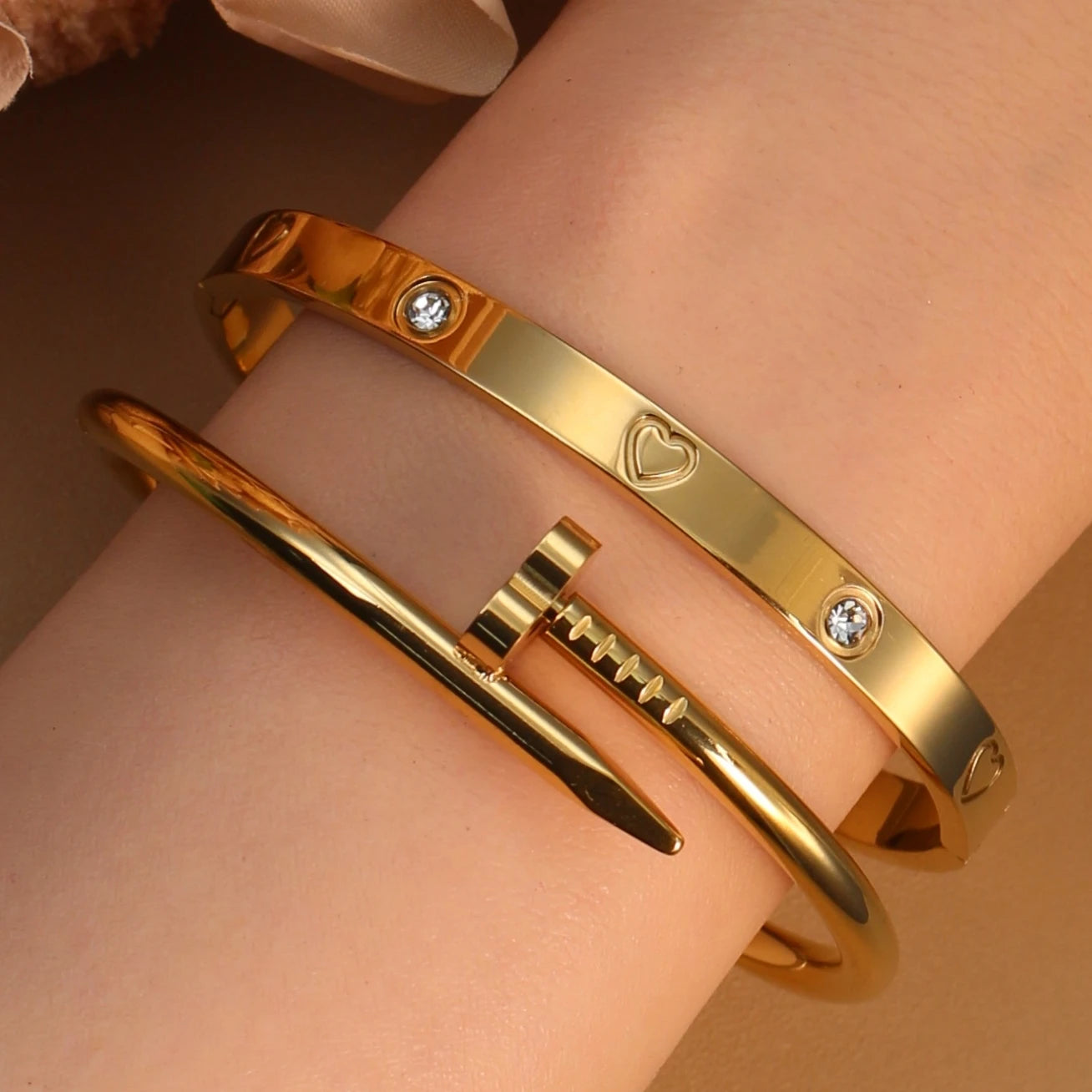 Stainless Steel Gold Bracelet for Women