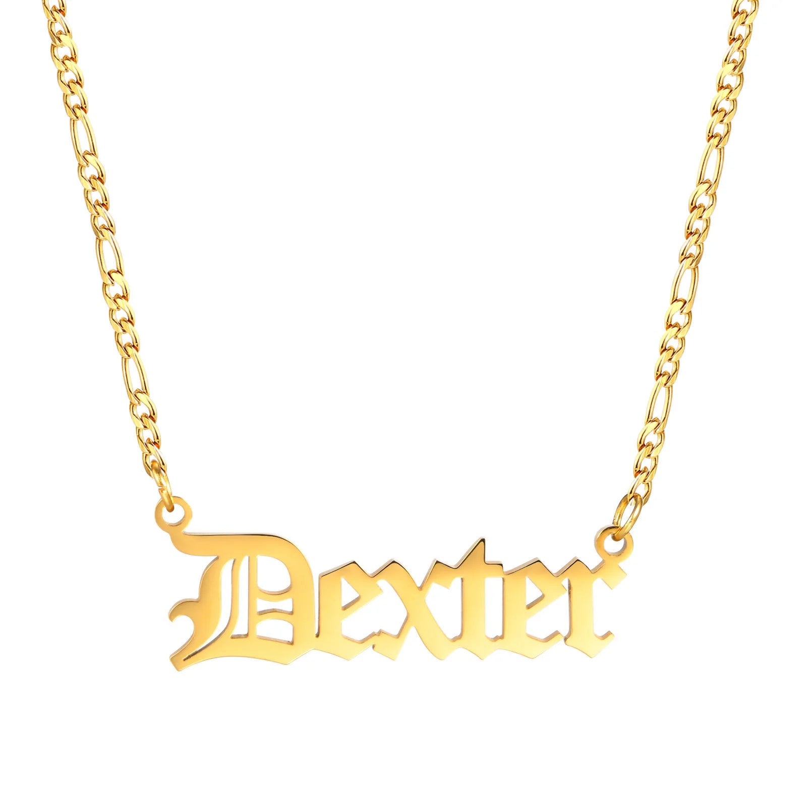 Vnox Custom Name Necklaces for Girls Boys, Stainless Steel Personalized Baby Nameplate Chokers Collar Gift Jewelry