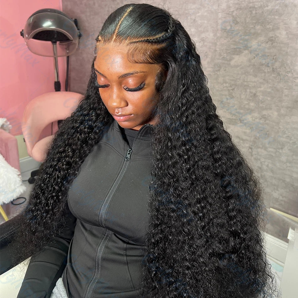 Curly Deep Wave Hair Extensions 30-38 Inch 100% Human