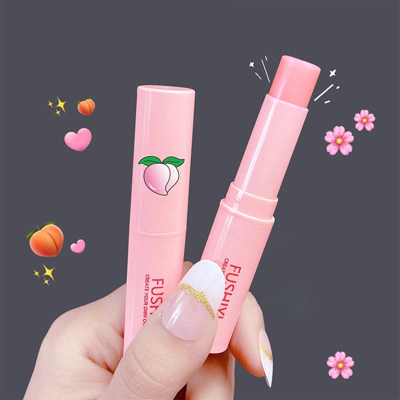Peach Lip Balm – Hydrating Jelly Lipstick with Color-Changing Moisturizer