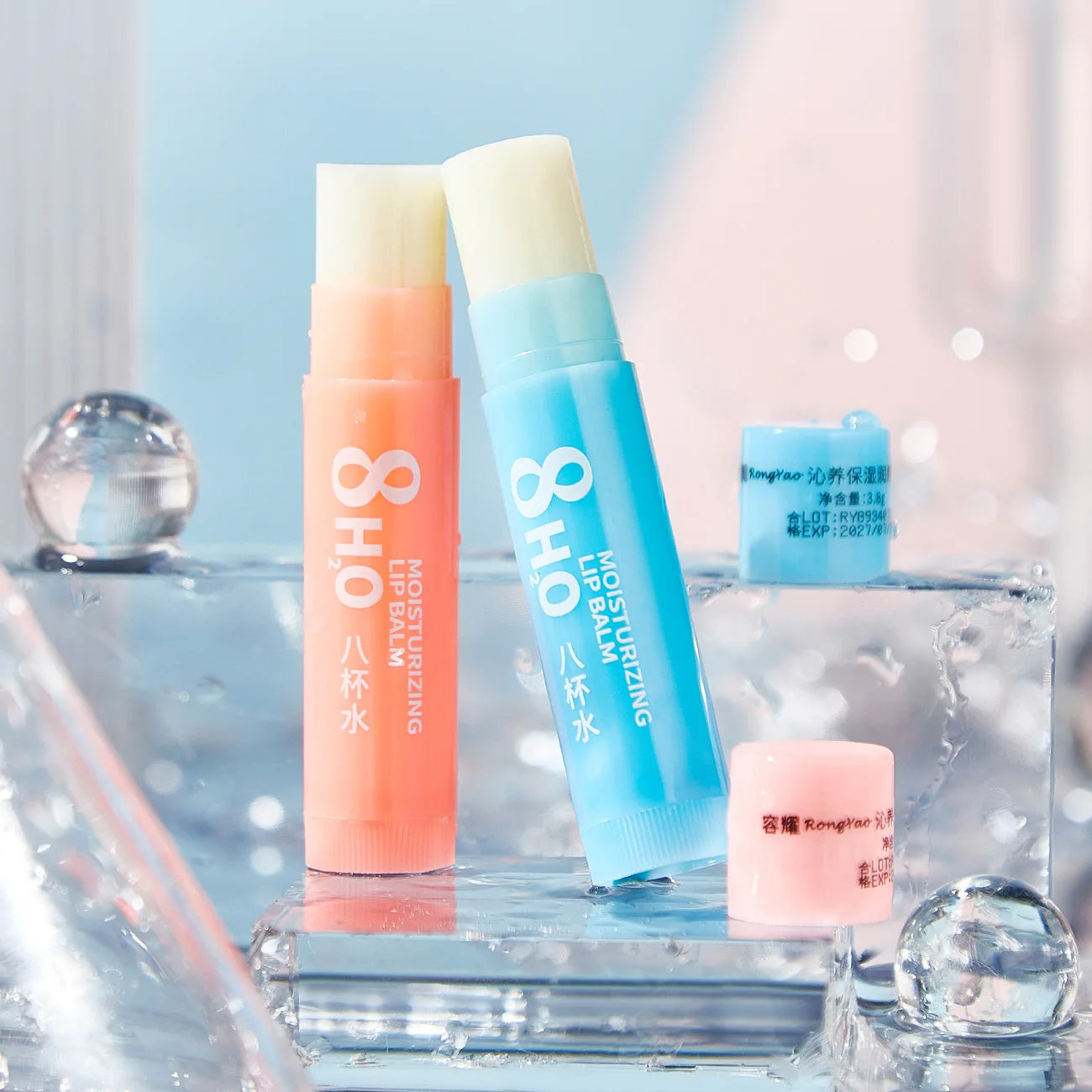 6pcs/Set Fruits Lipstick Sets Moisturizing Lip Balm Kit Orange Grape Aloe Strawberry Brightening Hydrating Lips Skin Care