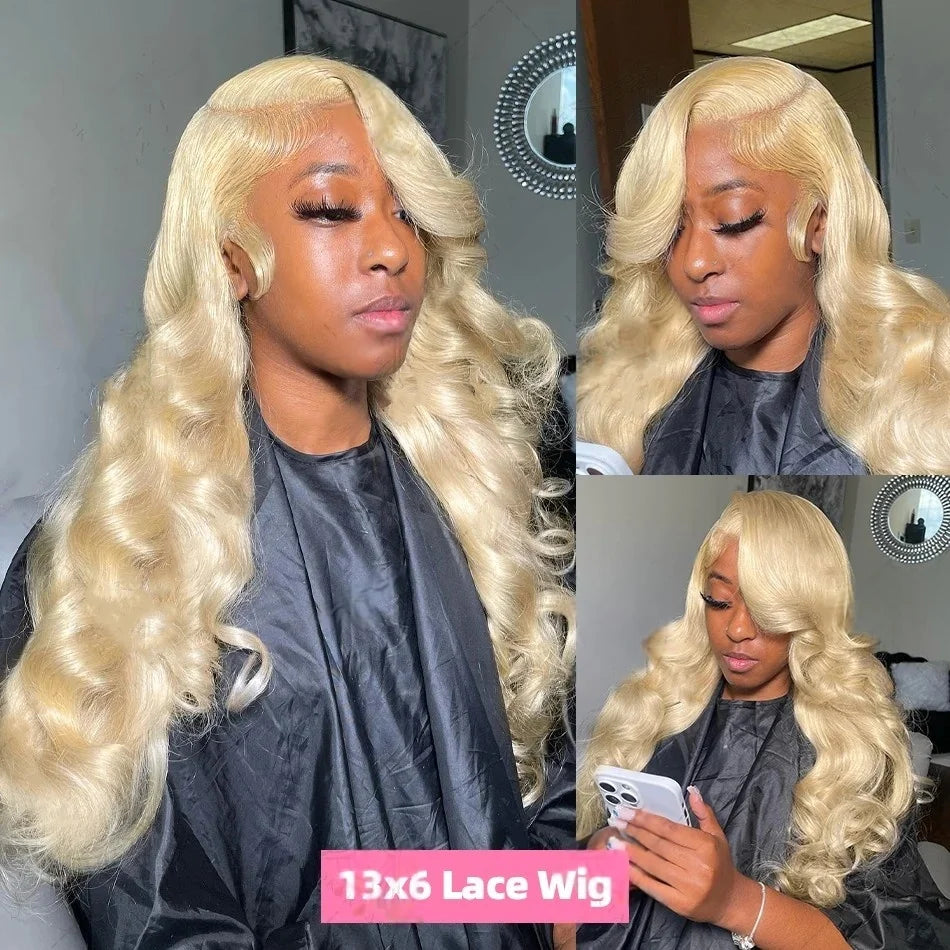 Blonde 613 Hd Lace frontal Wig 13X6 Body Wave Colored 100% Human Hair wigs Real Brazilian Hair Human Hair For Women