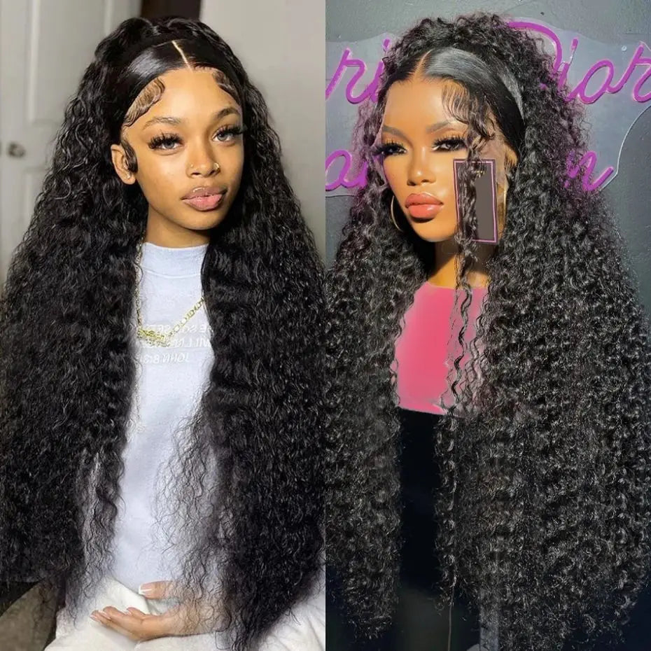 Pre Plucked Curly Lace Front Human Hair Wig for Black Women