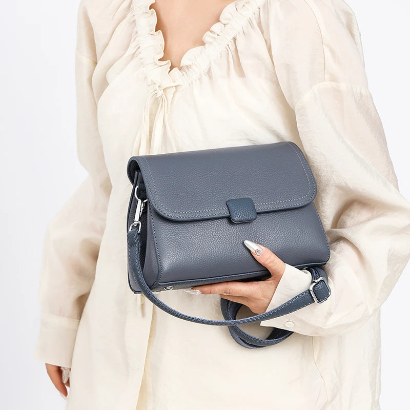 Badiman Genuine Leather Handbag – Women’s Luxury Cowhide Tote & Crossbody Shoulder Bag