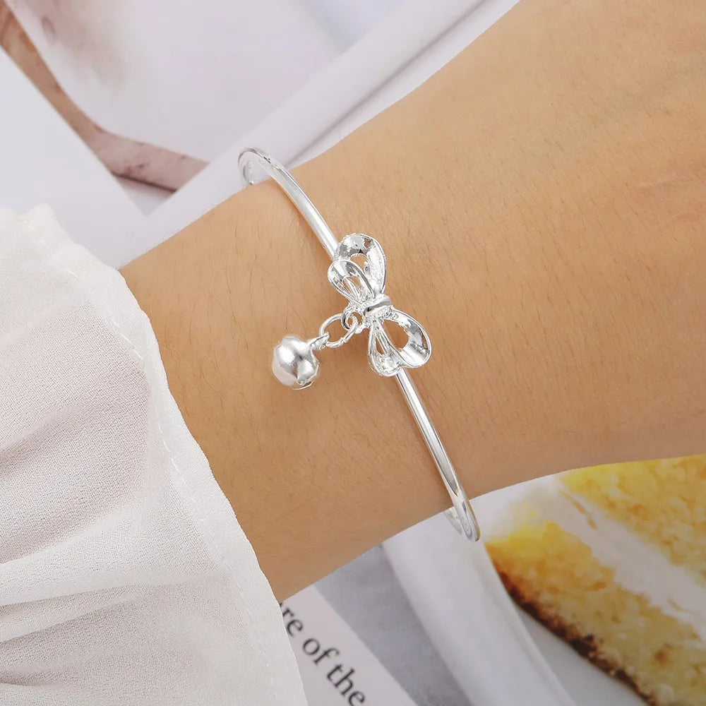 Y2K Zircon Ins Bracelets for Women Korean Fashion Sweet Girls Sparkling Hollow Heart Delicate Chain Bracelet Party Jewelry