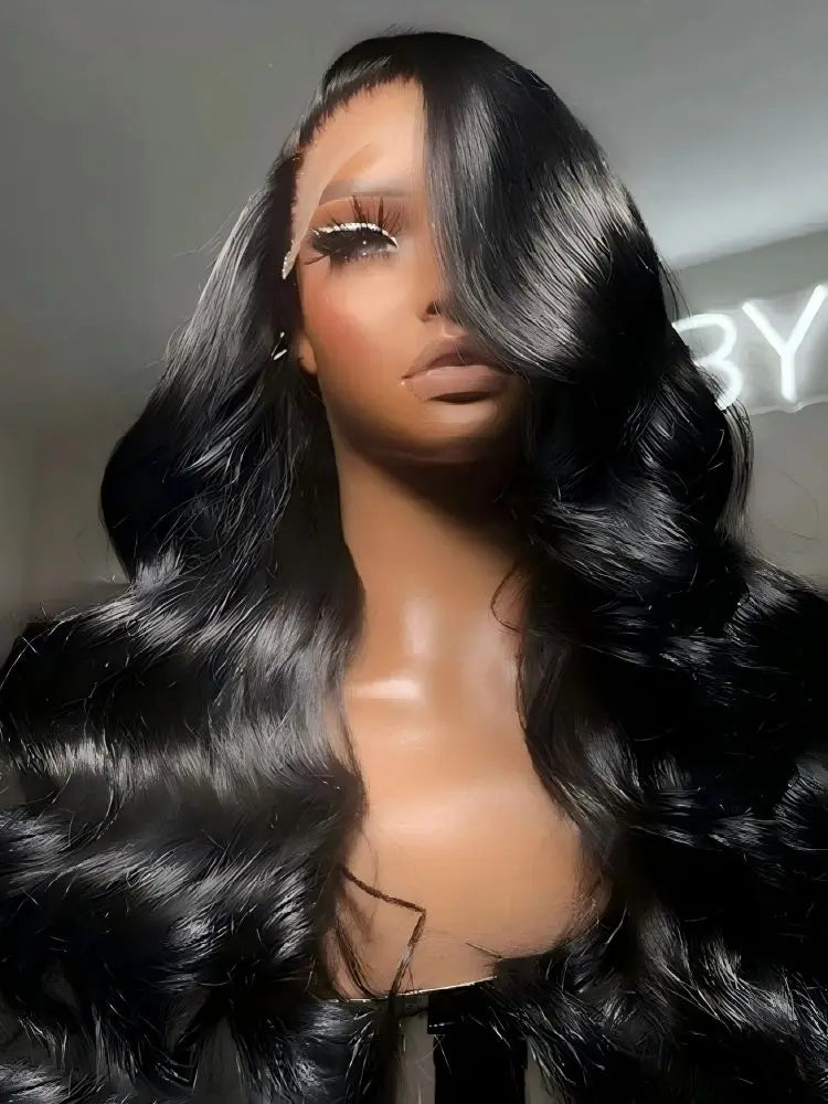 Body Wave Human Hair Wigs 13x6 Hd Lace Frontal Wigs 220 Density 40 Inch For Black Women Pre Plucked Loose Wave Lace Frontal Wig