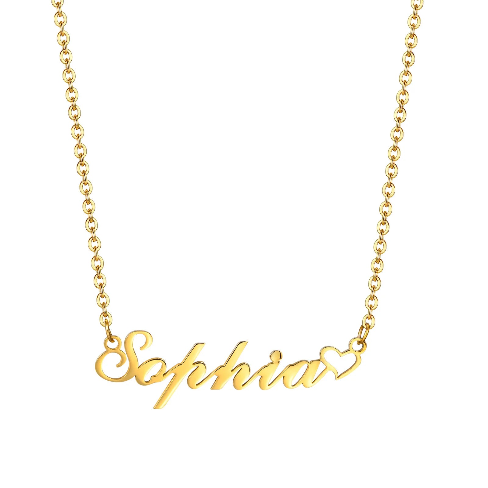 Vnox Custom Name Necklaces for Girls Boys, Stainless Steel Personalized Baby Nameplate Chokers Collar Gift Jewelry