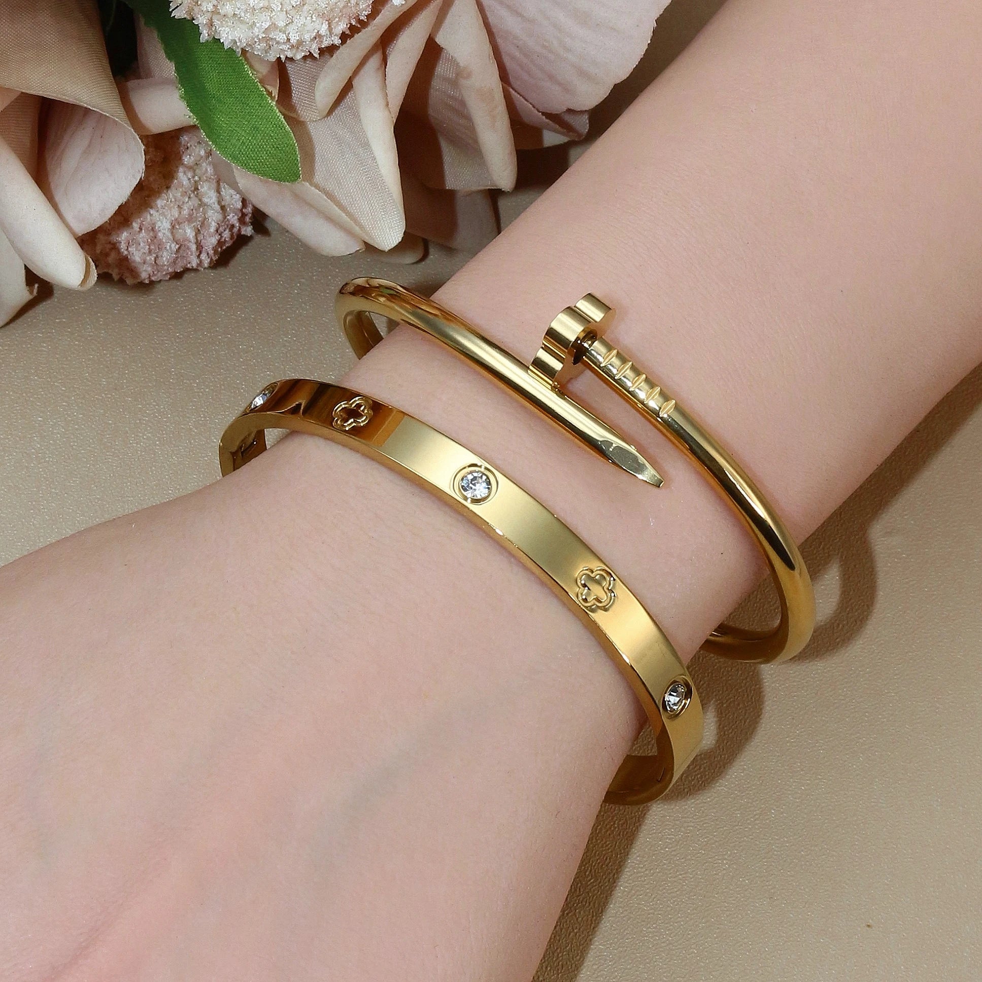 Stainless Steel Gold Bracelet for Women